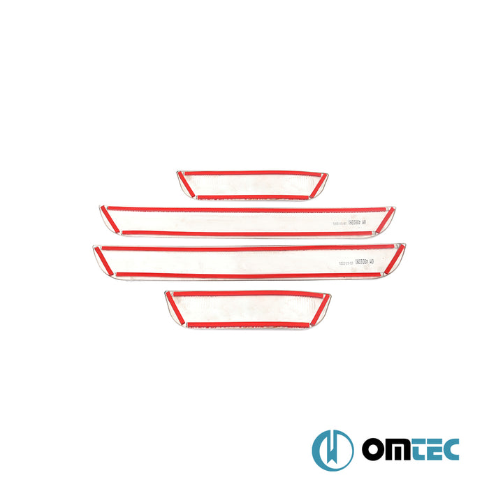 Line Door Sill Cover 4 Pcs. S.Steel - Kia Cee'D - HB 5D ED  - (2006-2012)