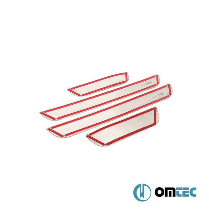 Line Door Sill Cover 4 Pcs. S.Steel - Kia Cee'D - HB 5D ED  - (2006-2012)