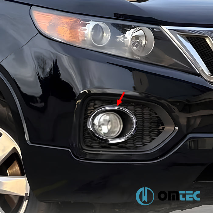 Fog Light Rim 2 Pcs. S.Steel - Kia Sorento - SUV XM PRE-FL - (2009-2013)