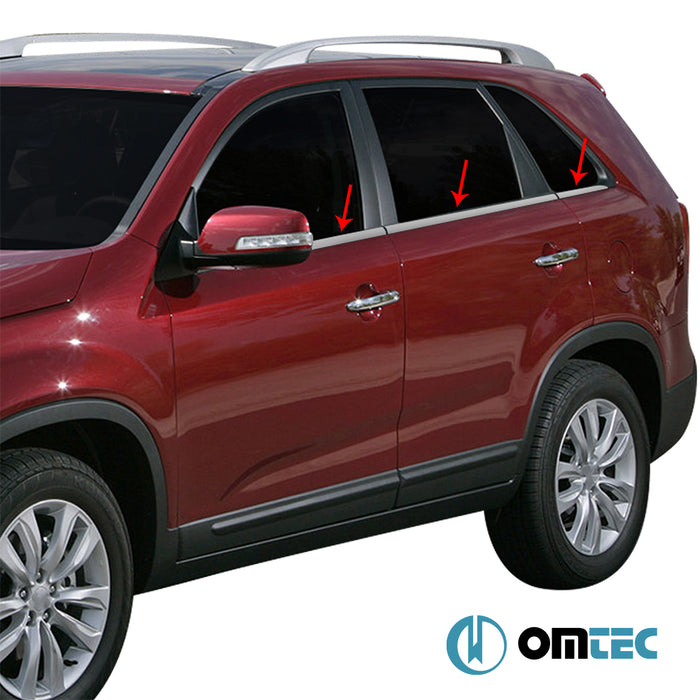 Cam Çıtası 6 Prç. P.Çelik - Kia Sorento - SUV XM PRE-FL - (2009-2013)