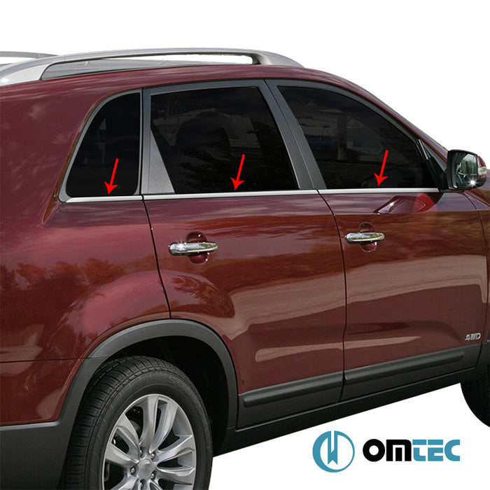 Cam Çıtası 6 Prç. P.Çelik - Kia Sorento - SUV XM PRE-FL - (2009-2013)