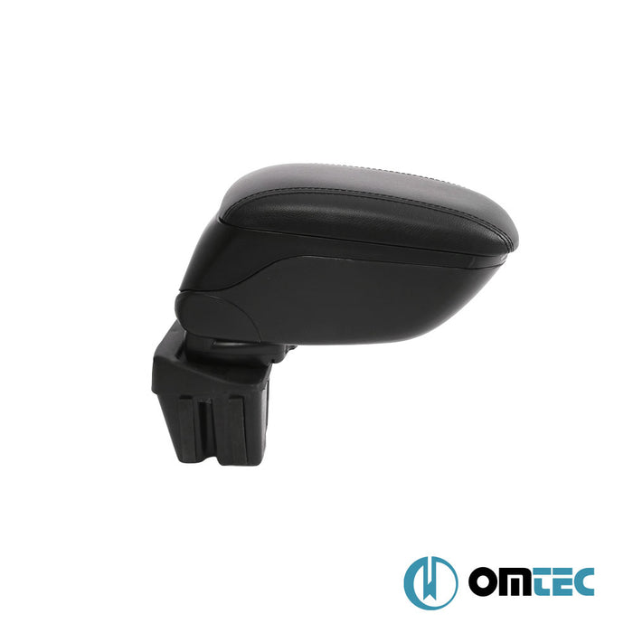 Armrest Box (Leatherette+Sliding+ABS Adapter) Black - Kia Picanto - HB 5D TA - (2011 - 2017)