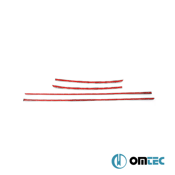 Yan Kapı Çıtası 4 Prç. P.Çelik (Siyah - Taşlı) - Kia Ceed - HB 5D CD - (2018 - )