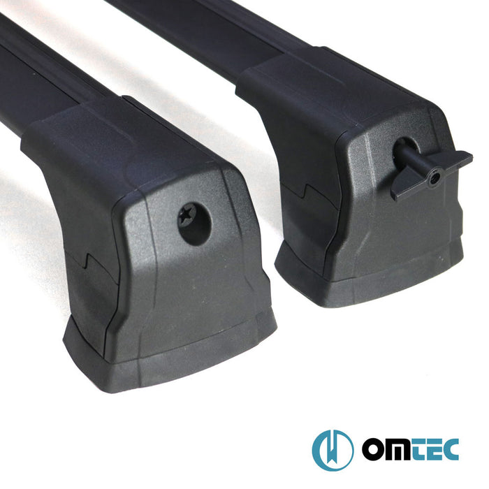 Barres de Toit Transversales Elegance (Noir-V3) LITE 2 Pcs. Alu. - Mercedes-Benz C-Class - SD W204  - (2008-2014)