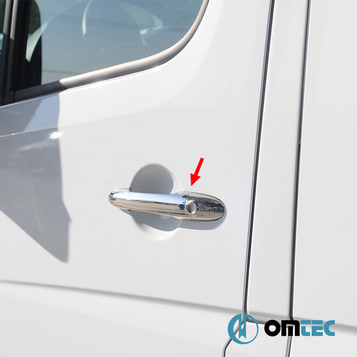 Door Handle Cover 2 Door 4 Pcs. (H1) S.Steel - Mercedes-Benz Sprinter - VAN W906  - (2006-2018)