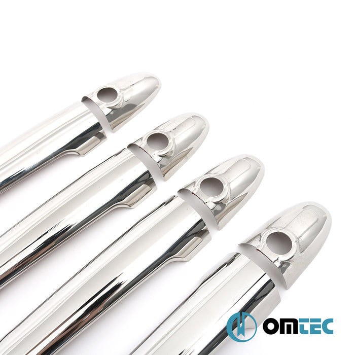 Door Handle Cover 4 Doors (4 With Key Holes) S.Steel - Mercedes-Benz Sprinter - VAN W906 PRE-FL - (2006-2013)