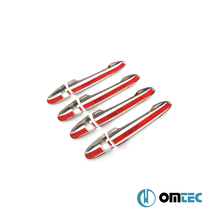 Door Handle Cover 4 Doors (4 With Key Holes) S.Steel - Mercedes-Benz Sprinter - VAN W906 PRE-FL - (2006-2013)