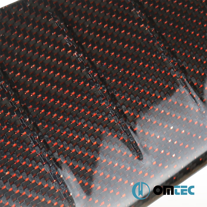 Pare chocs arrière - Seuil chromé en Fibre de Carbone (Rouge) - Mercedes-Benz Vito - VAN W447  - (2014-)