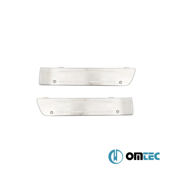 Seuil de porte - Line : Baguettes chromées en inox- 2 pièces - Iveco Stralis Hi-Way - LDT I FL - (2014-2019)