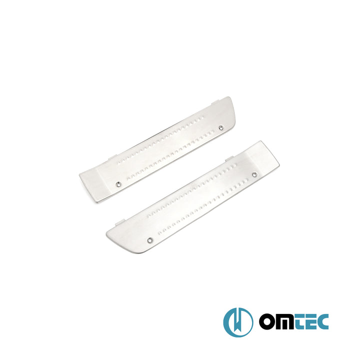 Seuil de porte - Line : Baguettes chromées en inox- 2 pièces - Iveco Stralis Hi-Way - LDT I FL - (2014-2019)