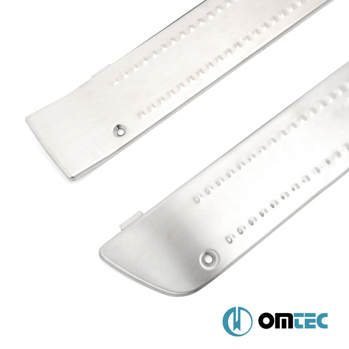 Seuil de porte - Line : Baguettes chromées en inox- 2 pièces - Iveco Stralis Hi-Way - LDT I FL - (2014-2019)