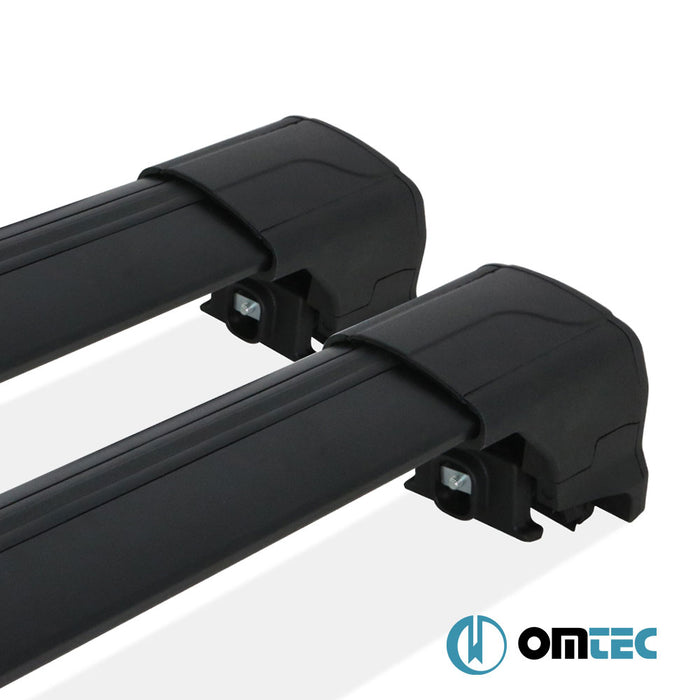 Barres De Toit Transversales (Elegance-V2) Noir 2 Pcs. Alu. - Mitsubishi Asx - SUV X*  - (2010-2023)
