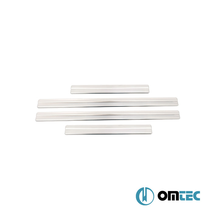 Line (Salomon) Door Sill Covers 4 Pcs. S.Steel - Nissan Navara - PK D40  - (2005-2015)