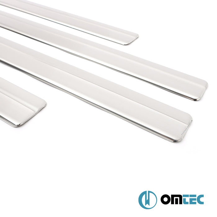 Line (Salomon) Door Sill Covers 4 Pcs. S.Steel - Nissan Navara - PK D40  - (2005-2015)