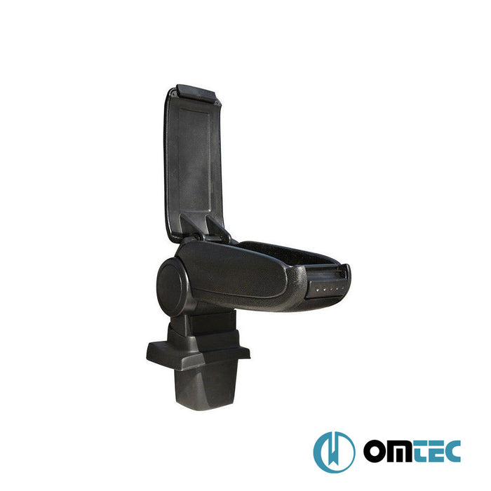 Armrest Box V1 (Leatherette+ABS Adapter) Black - Opel Astra - CP T98  - (1998-2004)