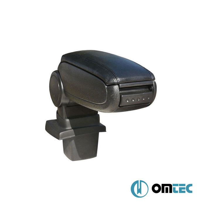Armrest Box V1 (Leatherette+ABS Adapter) Black - Opel Astra - SD T98  - (1998-2004)