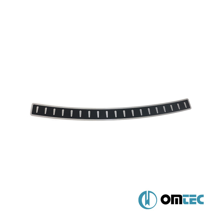 Carbon Foiled Plain Rear Bumper Sill Cover S.Steel - Opel Zafira - MPV I  - (1999-2005)