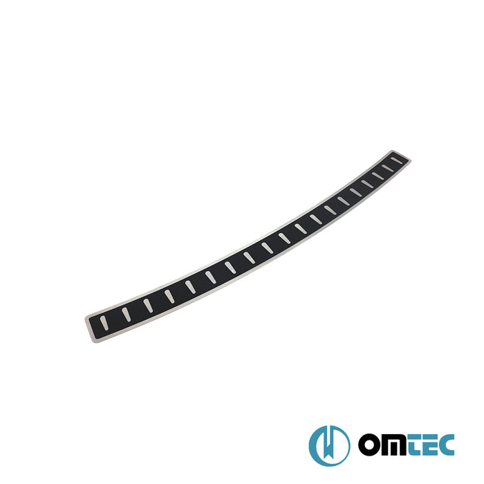 Carbon Foiled Plain Rear Bumper Sill Cover S.Steel - Opel Zafira - MPV I  - (1999-2005)