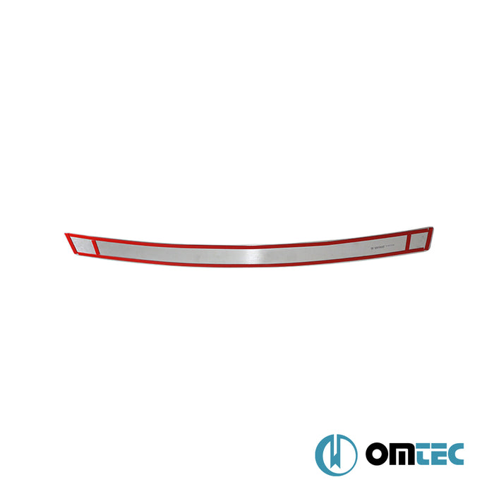 Carbon Foiled Plain Rear Bumper Sill Cover S.Steel - Opel Zafira - MPV I  - (1999-2005)