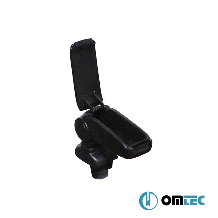 Armrest Box V1 (Leatherette+ABS Adapter) Black - Opel Corsa - HB 3D S07  - (2006-2015)