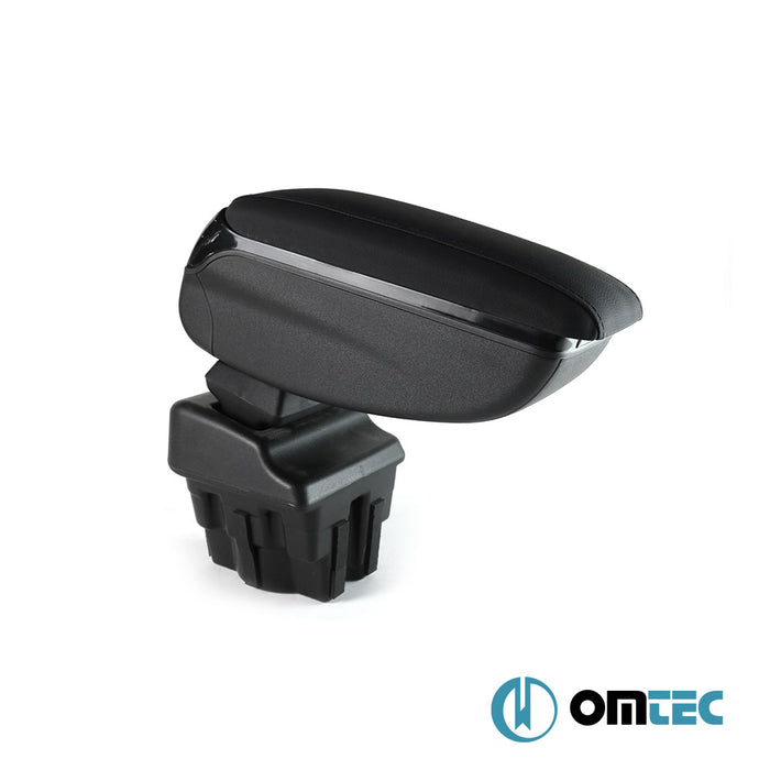 Armrest Box V2 (Leatherette+Sliding+ABS Adapter) Black - Opel Astra - HB 5D P10 - (2010 - 2015)