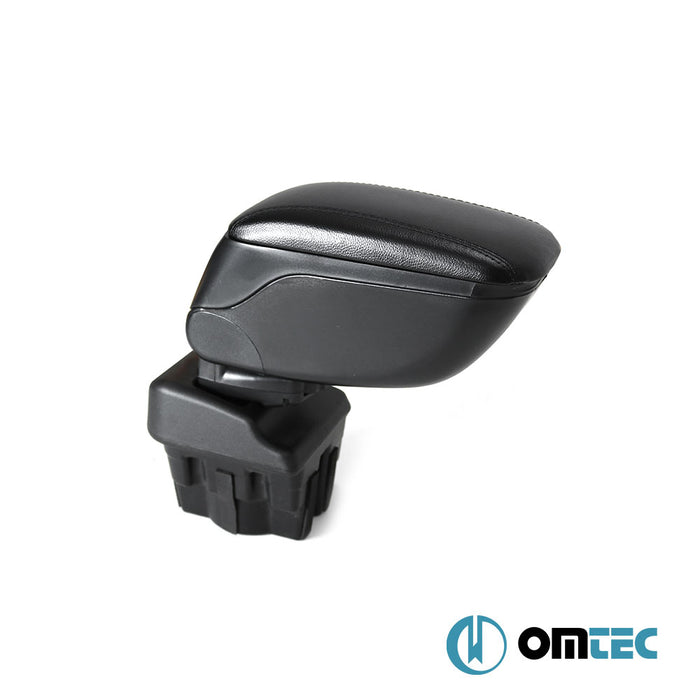 Armrest Box (Leatherette+Sliding+ABS Adapter) Black - Opel Astra - HB 3D P10 - (2010 - 2015)