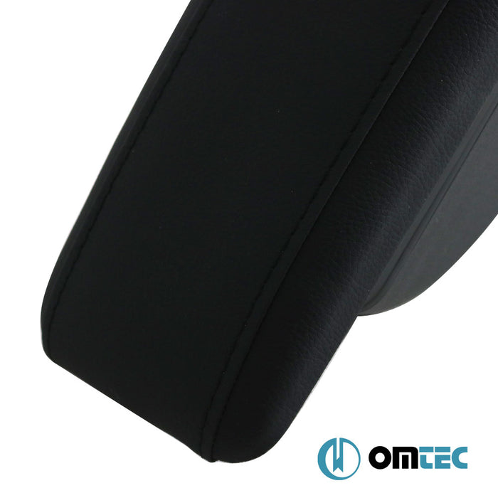 Armrest Box V2 (Leatherette+Sliding+ABS Adapter) Black - Opel Corsa - HB 3D X15 - (2015 - 2019)