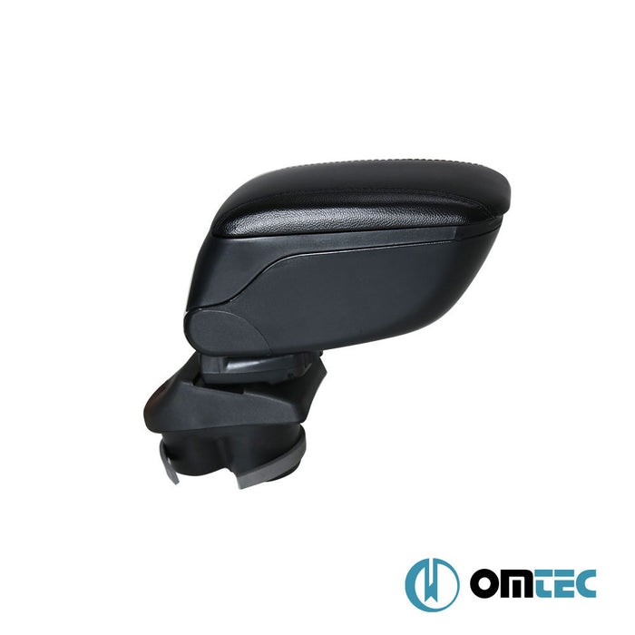 Armrest Box (Leatherette+Sliding+ABS Adapter) Black - Opel Corsa - HB 5D X15 - (2015 - 2019)