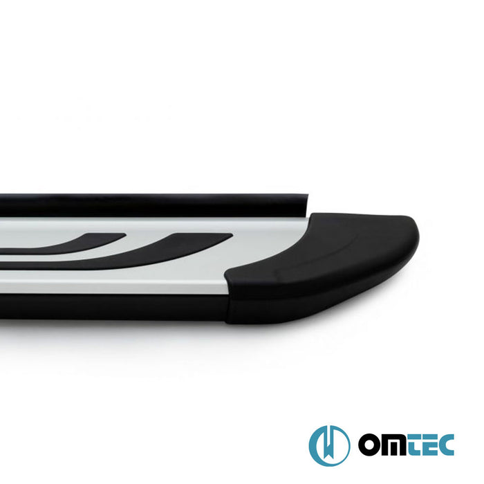 Marchepied Latéral (FABA-Gris-Noir) 2 Pcs. - Opel Mokka E - SUV I  - (2020-)