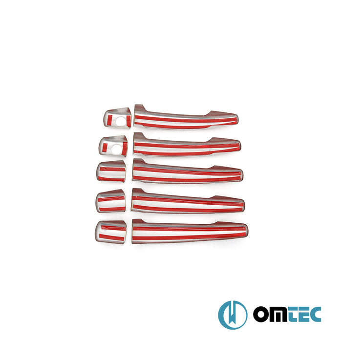 Door Handle Cover 5 Door 10 Pcs. (H2) S.Steel - Citroën Jumpy/Dispatch - VAN G29  - (2007-2017)