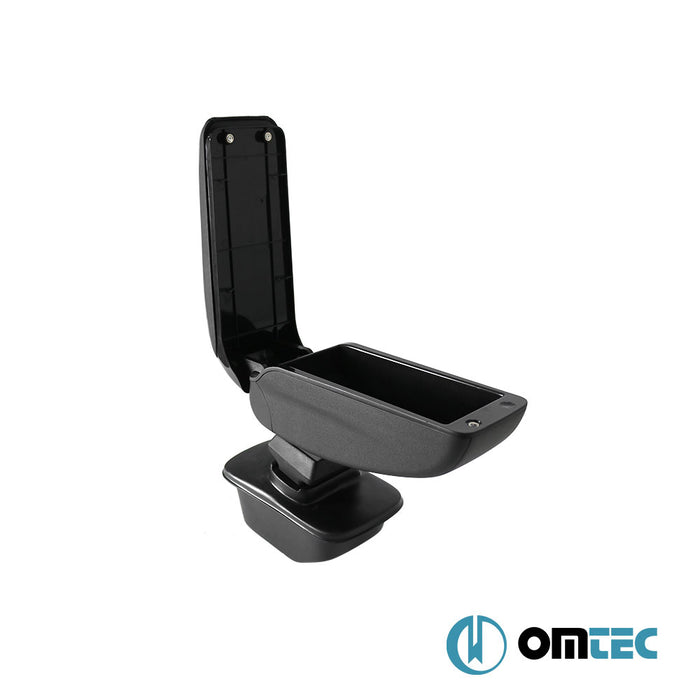 Armrest Box V2 (Leatherette+Sliding+Vacuum Adapter) Black - Peugeot 308 - HB 5D T7 - (2008 - 2014)