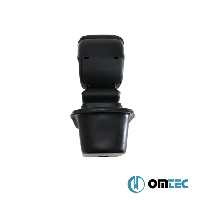 Armrest Box (Leatherette+Sliding+ABS Adapter) Black - Peugeot 308 - SD T7  - (2008-2014)