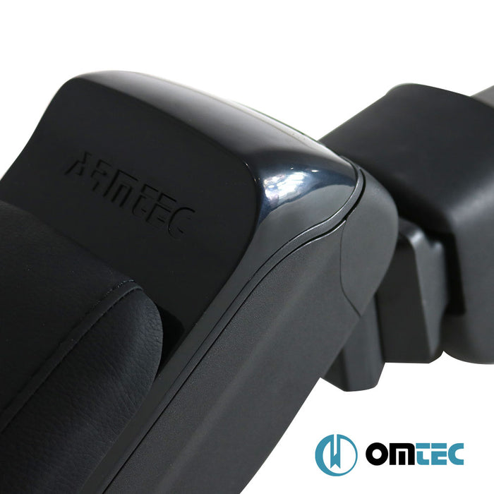 Armrest Box V2 (Leatherette+Sliding+ABS Adapter) Black - Citroën C-Elysee - SD - (2012 - )