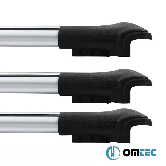 Roof Bar (Elegance) Silver 3 Pcs. Alu. - Ford Tourneo Custom - VAN V710  - (2023-)