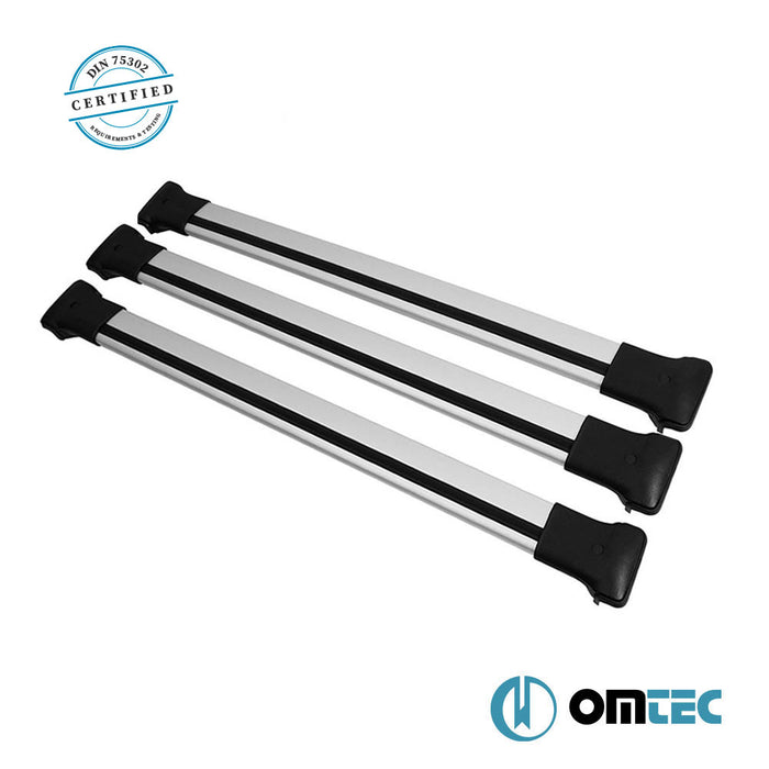 Roof Bar (Elegance) Silver 3 Pcs. Alu. - Opel Vivaro - VAN III  - (2019-)
