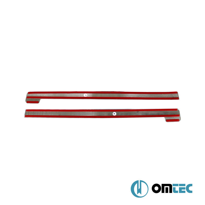 Sliding Door Streamer 2 Pcs. S.Steel (Gloss)  - Opel Combo - MVN V  - (2019-)