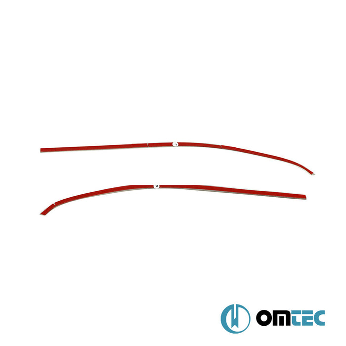 Window Trim Cover 2 Pcs. S.Steel (Gloss)  - Opel Combo - MVN V  - (2019-)