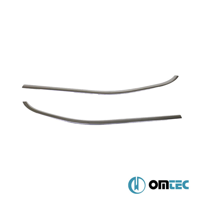 Window Trim Cover 2 Pcs. S.Steel (Gloss)  - Toyota Proace City - VAN I  - (2019-)