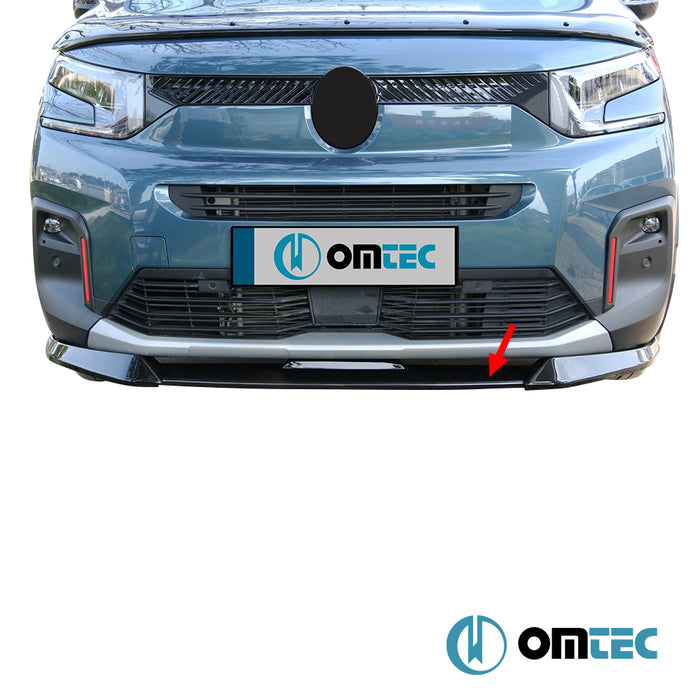 Ön Tampon Lipi (Siyah) ABS - Citroën Berlingo - MVN K9  - (2019-)