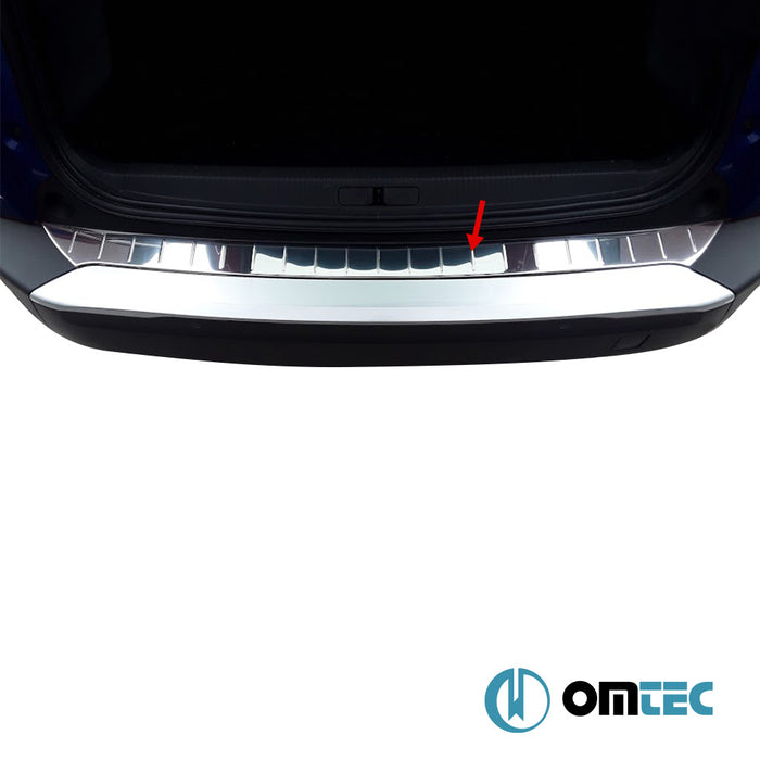 Rear Bumper Sill Cover S.Steel (Gloss)  - Peugeot E-2008 - SUV P24  - (2023-)