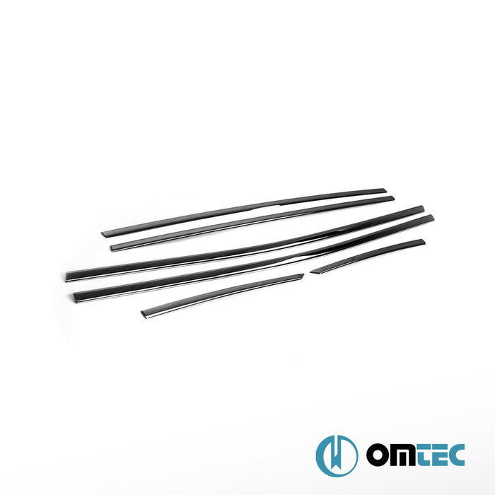 Cam Çıtası 6 Prç. P.Çelik (Siyah) - Peugeot E-2008 - SUV P24  - (2023-)