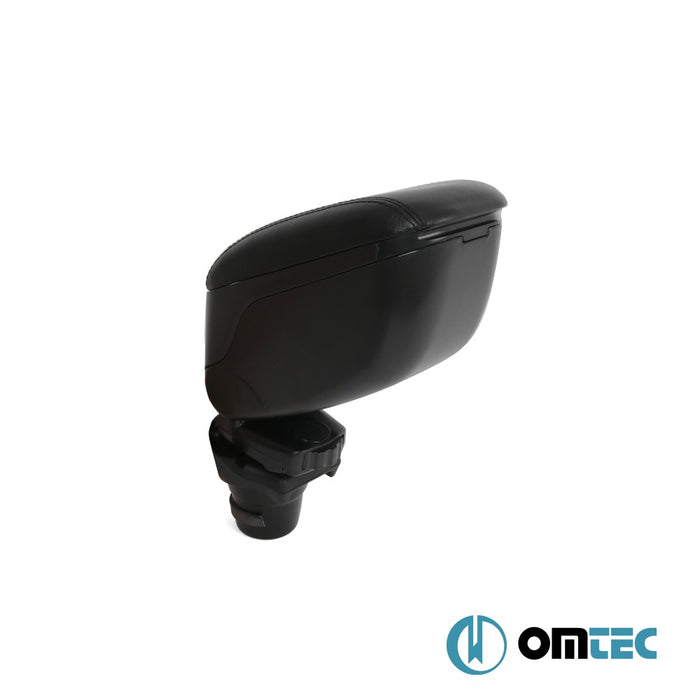 Armrest Box (Leatherette+Sliding+ABS Adapter) Black - Peugeot 2008 - SUV P24  - (2020-)
