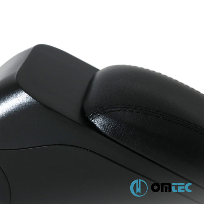 Armrest Box (Leatherette+Sliding+ABS Adapter) Black - Peugeot 2008 - SUV P24  - (2020-)