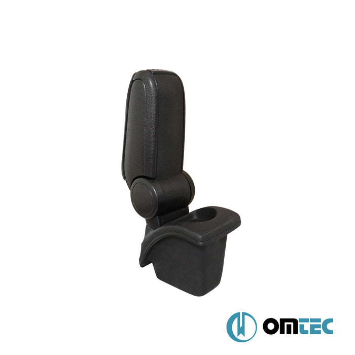 Armrest Box V1 (Leatherette+ABS Adapter) Black - Renault Megane - CV II  - (2002-2009)