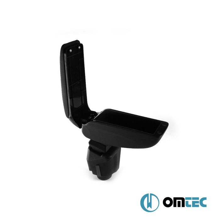 Armrest Box V2 (Leatherette+Sliding+ABS Adapter) Black - Renault Megane - CV III - (2009 - 2016)