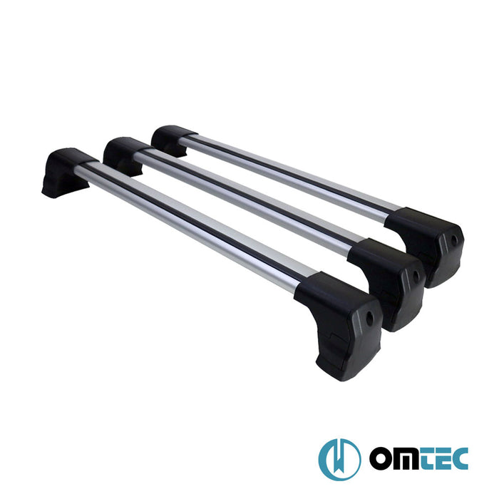 Barres de Toit Transversales (Gris-V3) LITE 3 Pcs. Alu. - Renault Trafic - VAN X82  - (2014-)