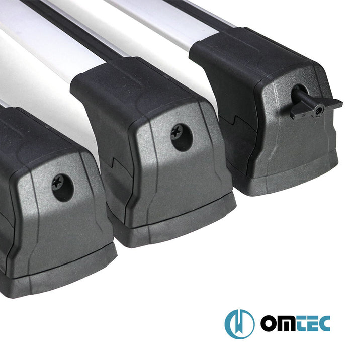 Barres de Toit Transversales (Gris-V3) LITE 3 Pcs. Alu. - Renault Trafic - VAN X82  - (2014-)