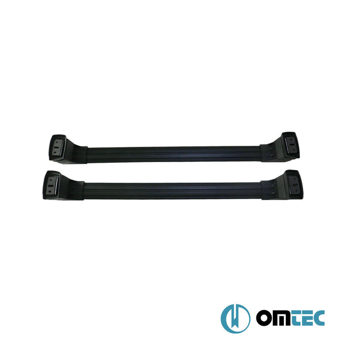 Barres de Toit Transversales (Noir-V3) LITE 2 Pcs. Alu. - Renault Trafic - VAN X82  - (2014-)
