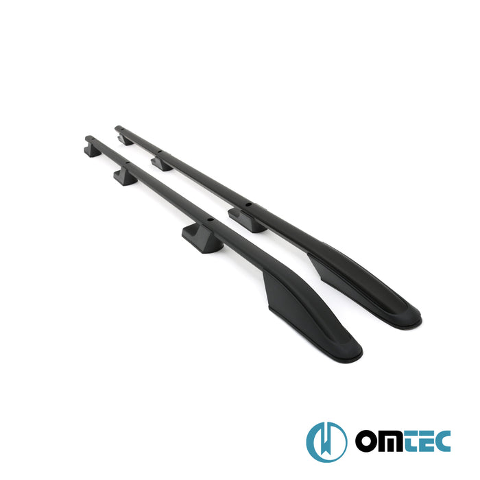 Roof Rail Sport (Black-L1-TR. Ver.) 2 Pcs. Alu. - Renault Trafic - VAN X83  - (2001-2014)