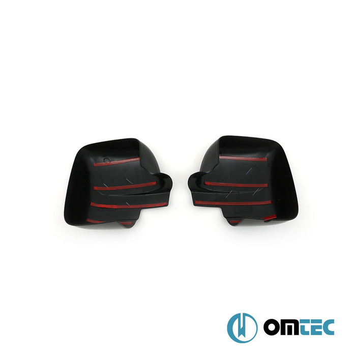 Mirror Cover 2 Pcs. ABS Piano Black - Nissan Nv300 - VAN X82 - (2014 - )